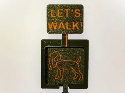 Dog leash holder - constant reminder