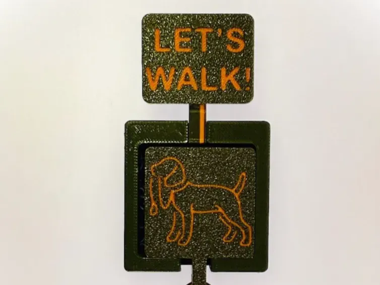 Dog leash holder - constant reminder