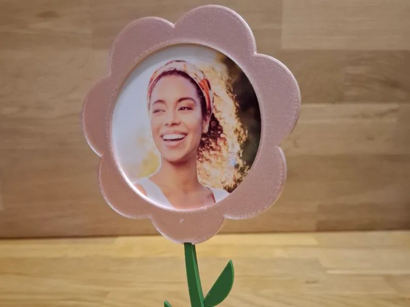 Blumen Bilderrahmen beidseitig