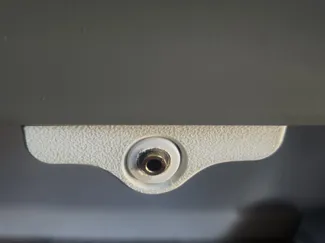 under desk audio jack holder