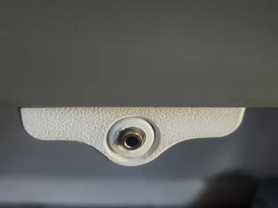 under desk audio jack holder