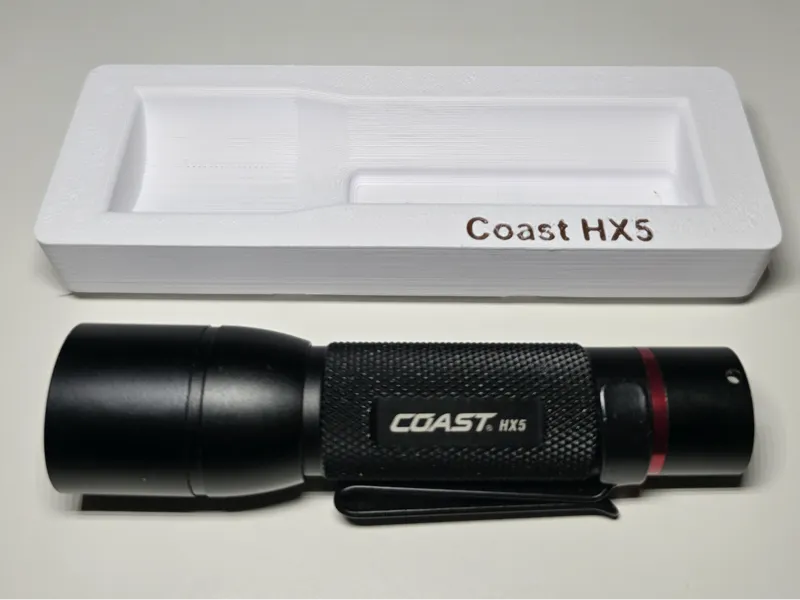Coast HX5 Flashlight Holder Gridfinity 1x3x3