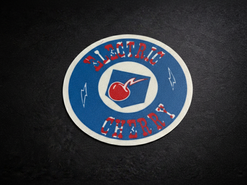 Electric cherry Perk-A-Cola Coaster