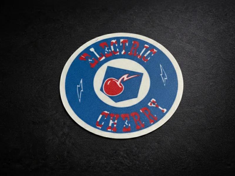 Electric cherry Perk-A-Cola Coaster