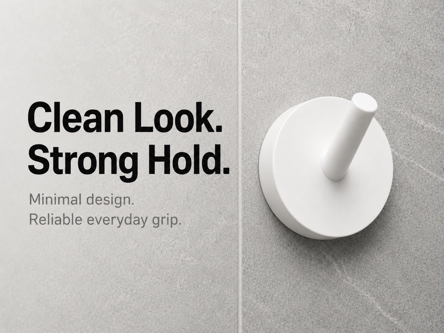 Towel Hook | Wall Hook |  Round | Adhesive
