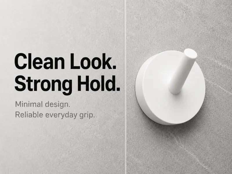 Towel Hook | Wall Hook |  Round | Adhesive