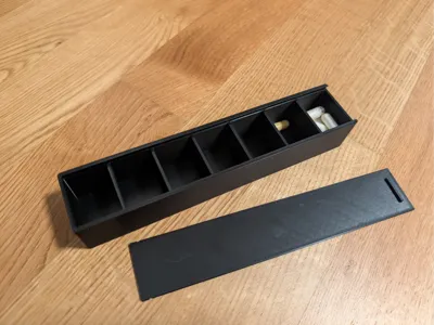 7-Day Supplements Pill Box with snap-fit lid