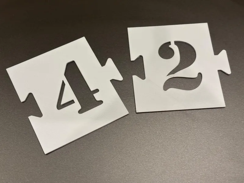 Puzzle Lackierschablone Anpassbar. 