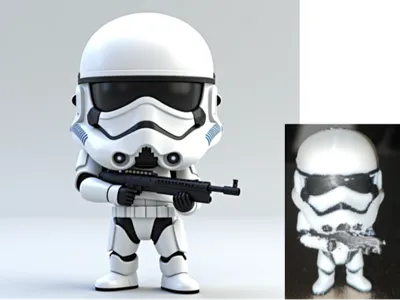 自作　Kaws Stormtrooper Star Wars Kaws Stormtrooper Star Wars - Free 3D Print Model - MakerWorld