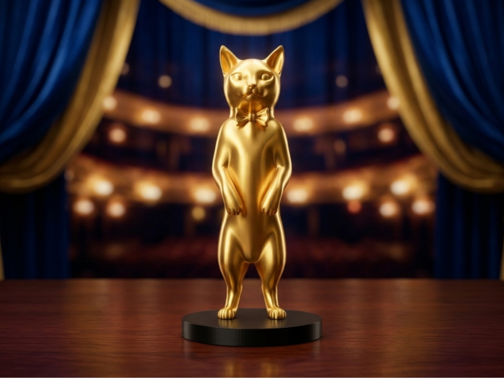 Cat Oscar Trophy (Oscar Chat)