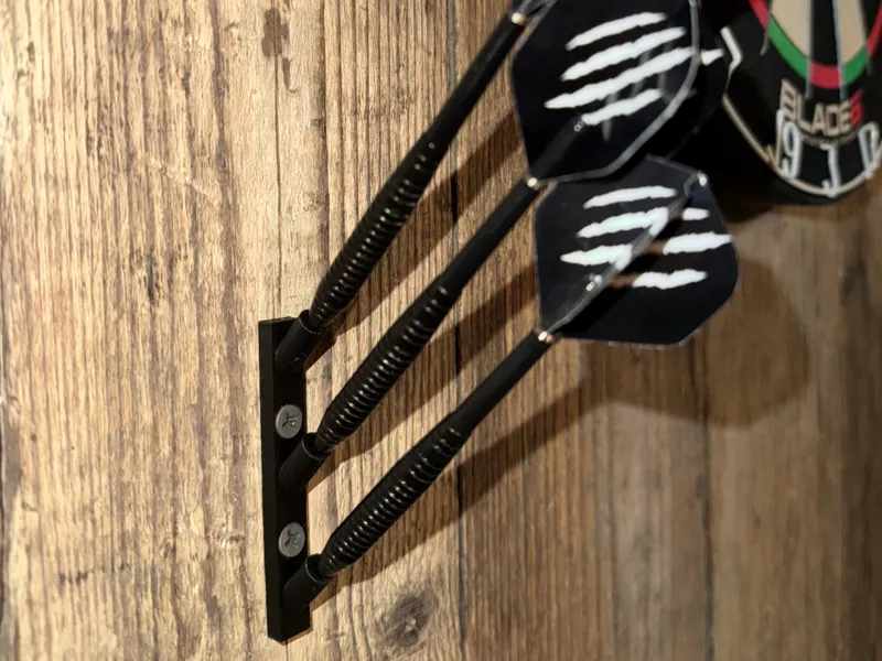 Wall mount dart rack 45