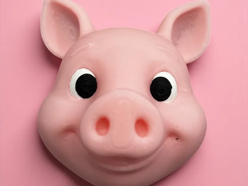Pig Head - Fridge Magnet