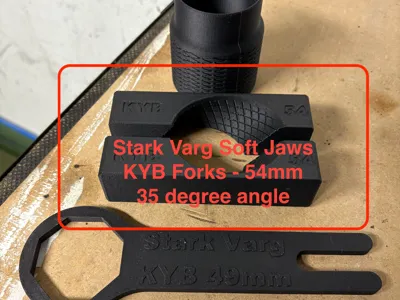 Stark Varg Soft Jaws - 54mm at 35 degree angle