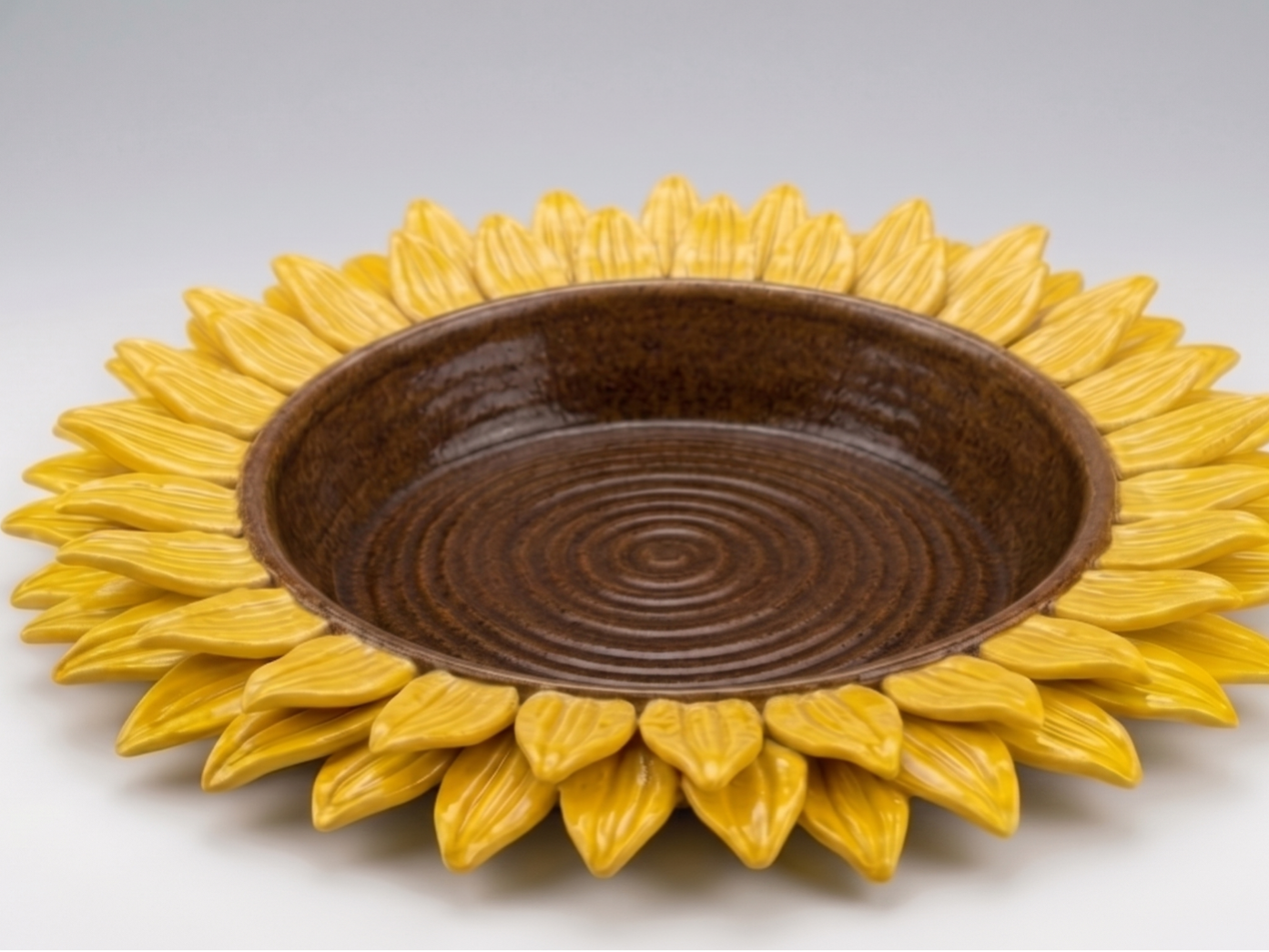 Sonnenblume Schale tief Blumentopf Untersetzer