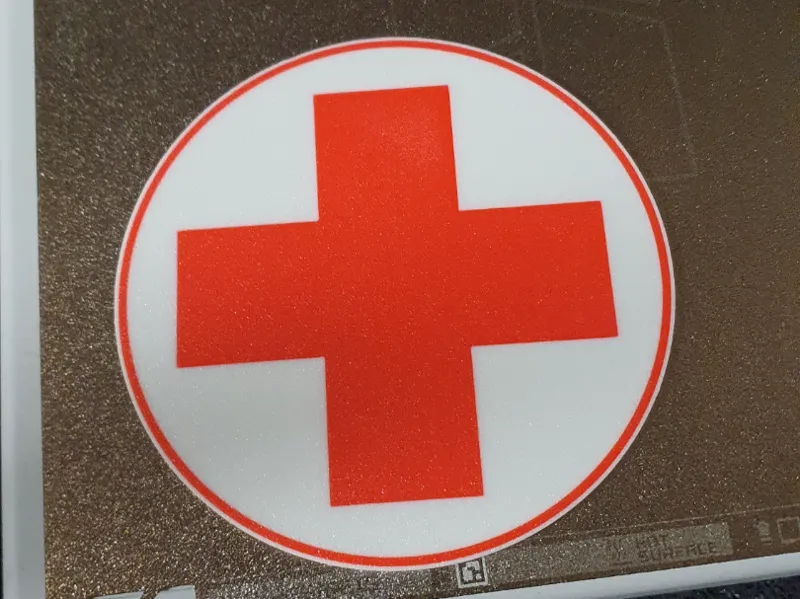 Rot Kreuz Schild für Medizinschrank