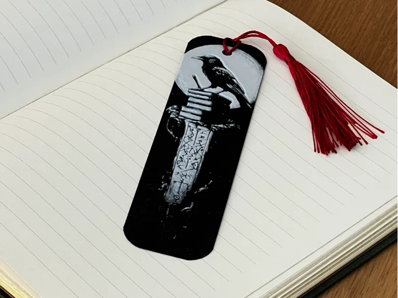 Fantasy Viking Dark Academia Raven Bookmark