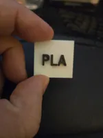 Parametric Text (Label ONLY) 0.12mm layer, 2walls, 15%infill