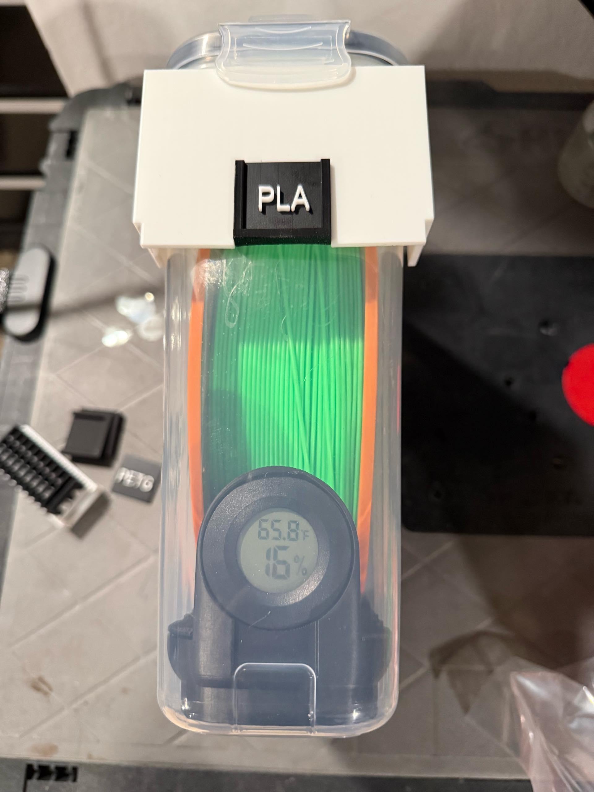 Miniatura 3 do modelo 3D Filament Container Label