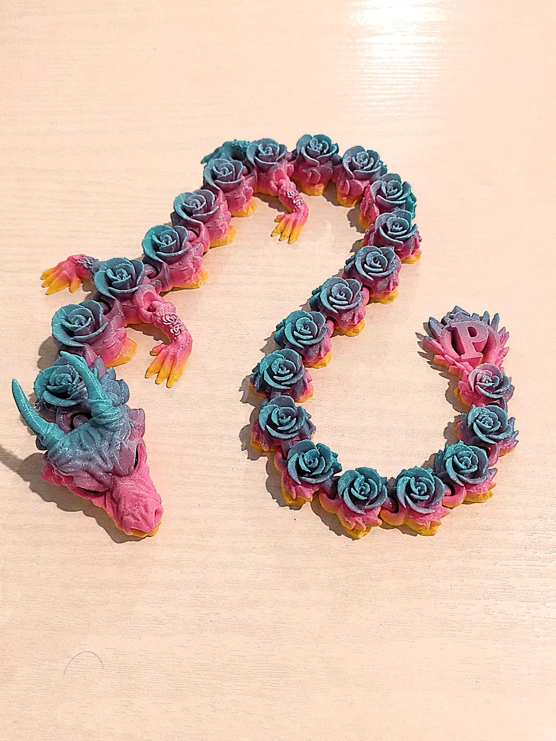 Articulated Dragon rose Personalized - 1