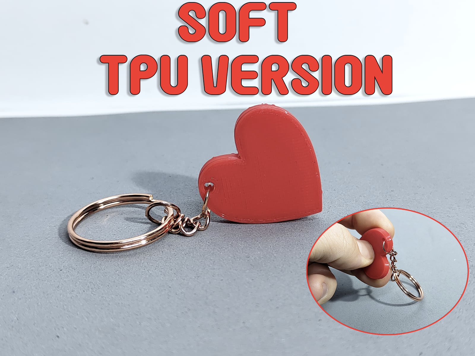 Miniatura 2 do modelo 3D Small Heart Keychain