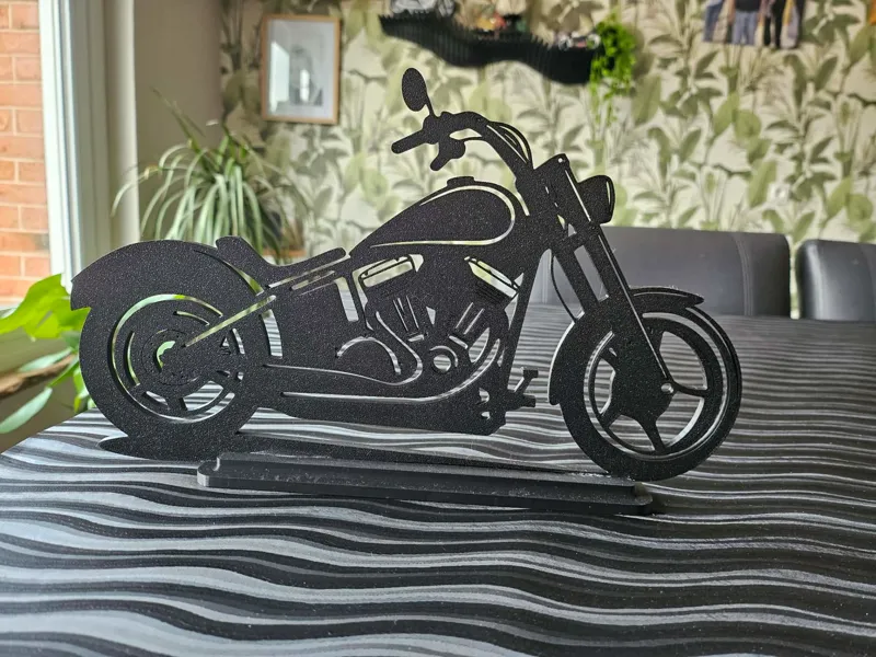 moto et son socle hd 