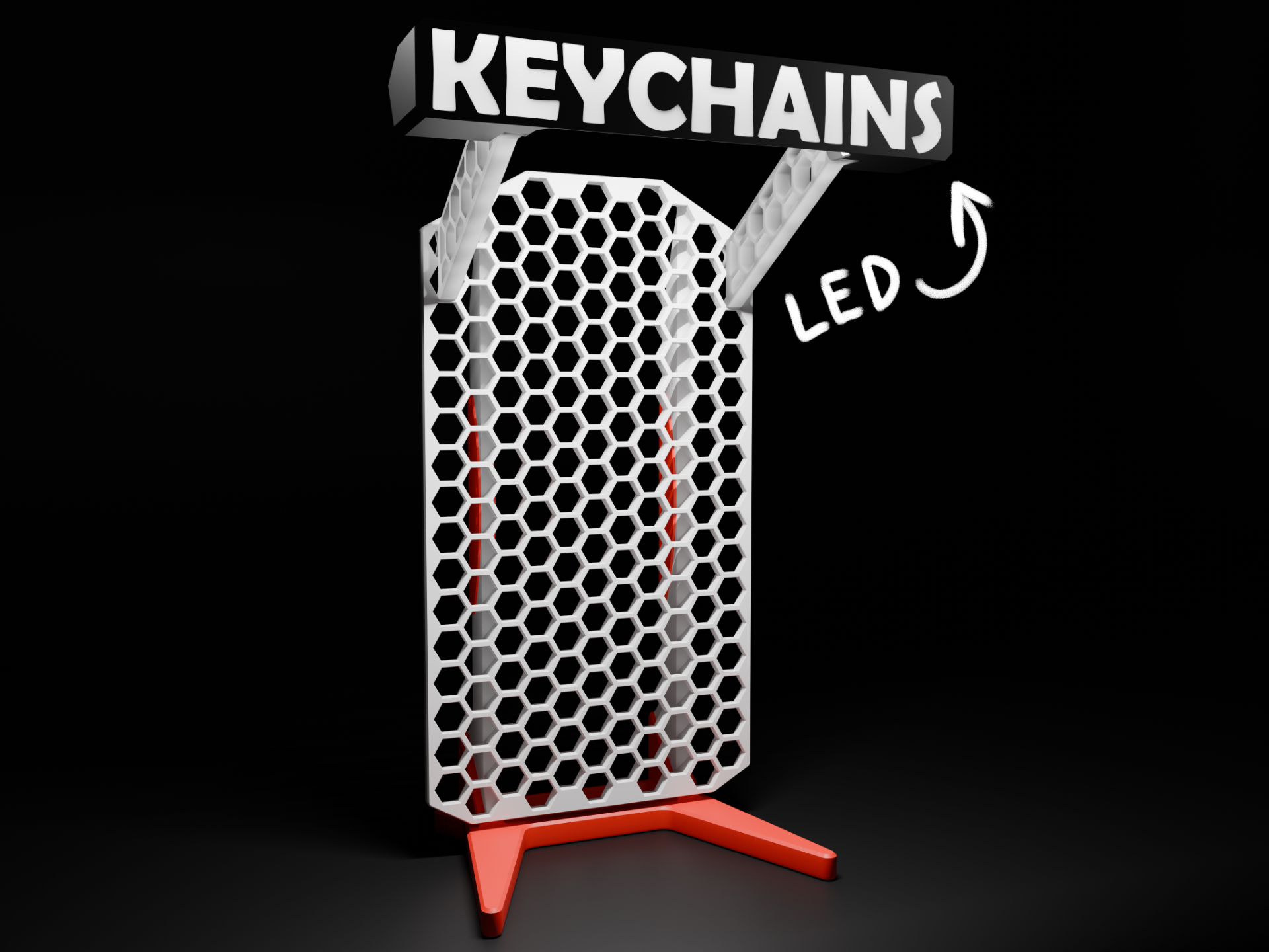 Keychains Hex Led Display for KYZ HSW Stand
