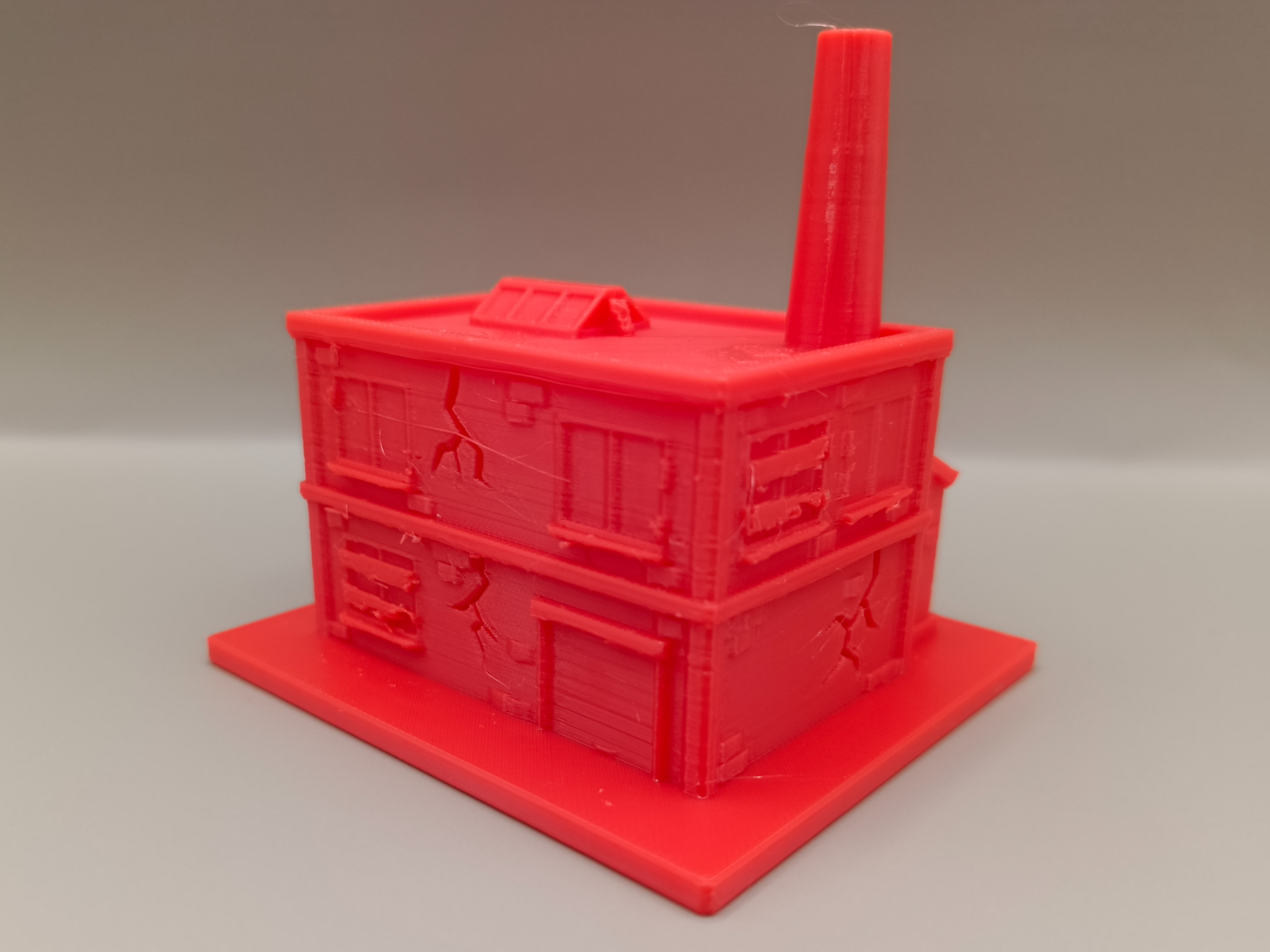 Old Industrial Factory Miniature