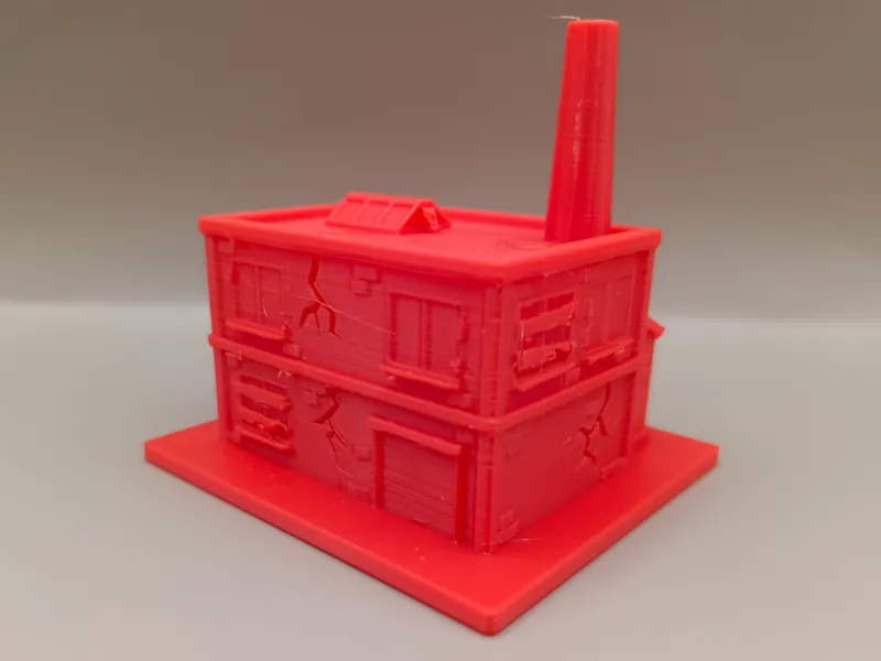 Old Industrial Factory Miniature