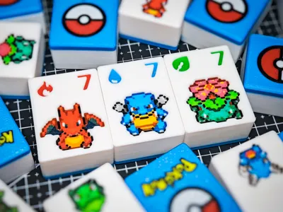 Pokemon x Mahjong Complete 144 Tiles | Pokemon x Mahjong