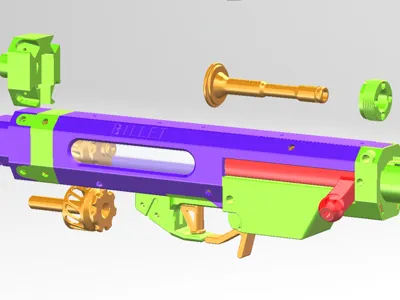 【Billet】opensource Bolt-action nerf blaster