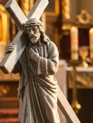 Modelo para impresión 3D: jesus trägt sein kreuz — vista de referencia 2