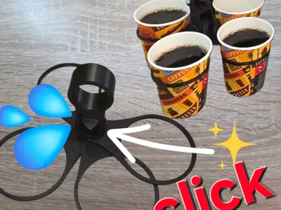 ​Foldable 2-in-1 to 4-in-1 Locking Cup Carrier