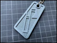 Trombone Keychain - TEXTURED background