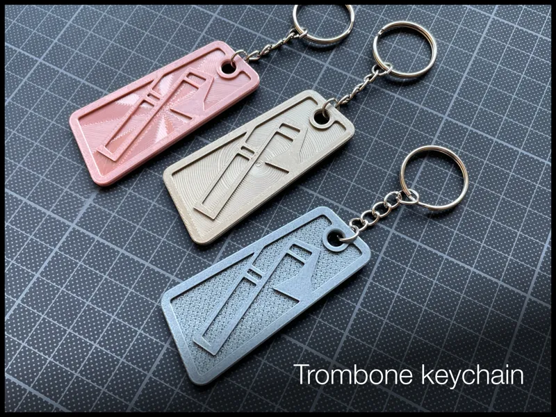 Trombone Keychain