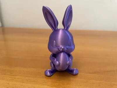 A bunny with his egg