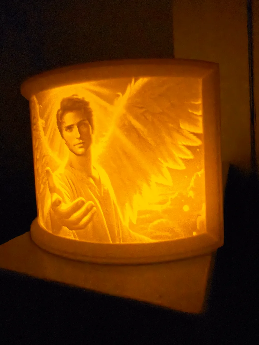 Male Angel Extending a Hand Light Decor by DB Print3d MakerWorld ...