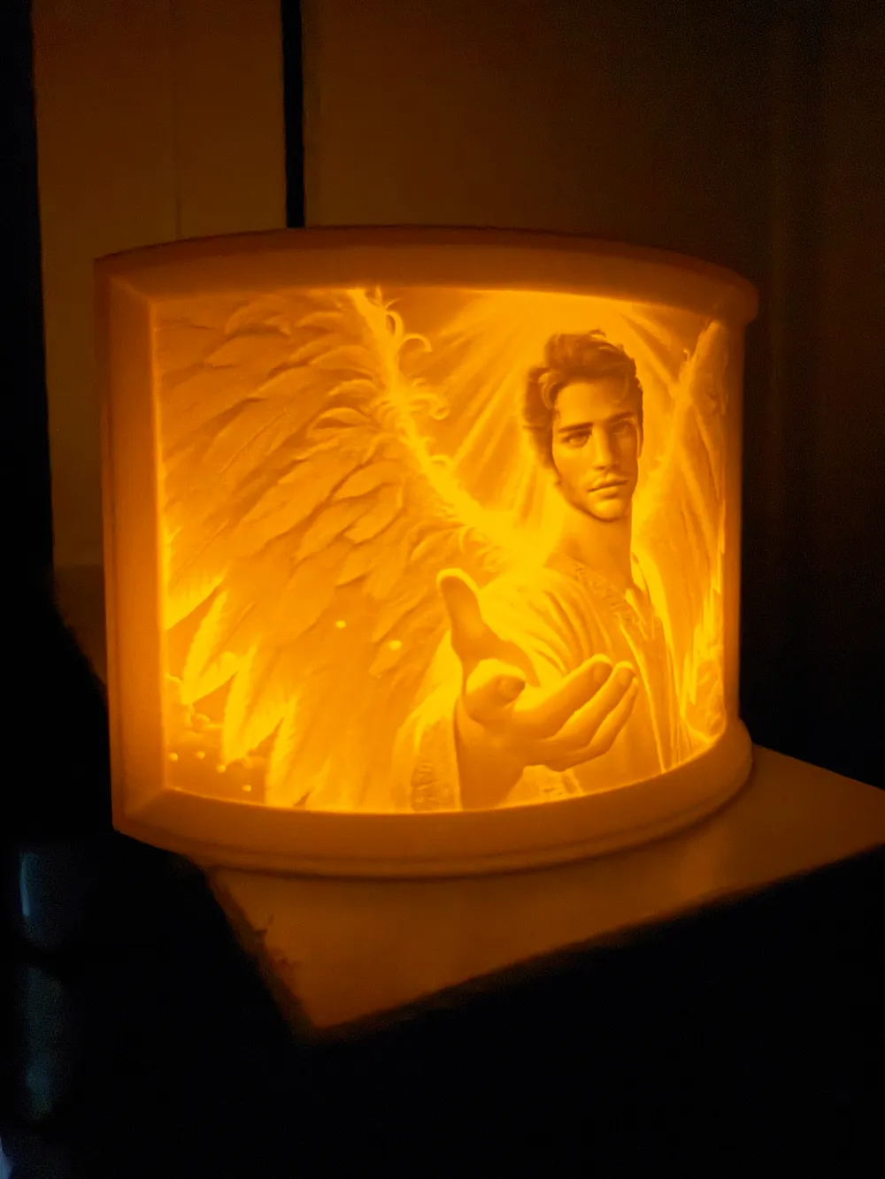 Male Angel Extending a Hand Light Decor by DB Print3d MakerWorld ...