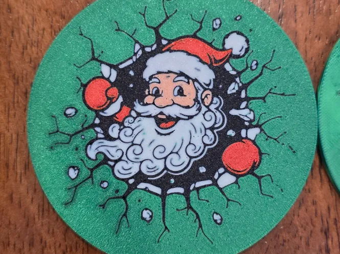 Santa Busting Out Personalized ornament.