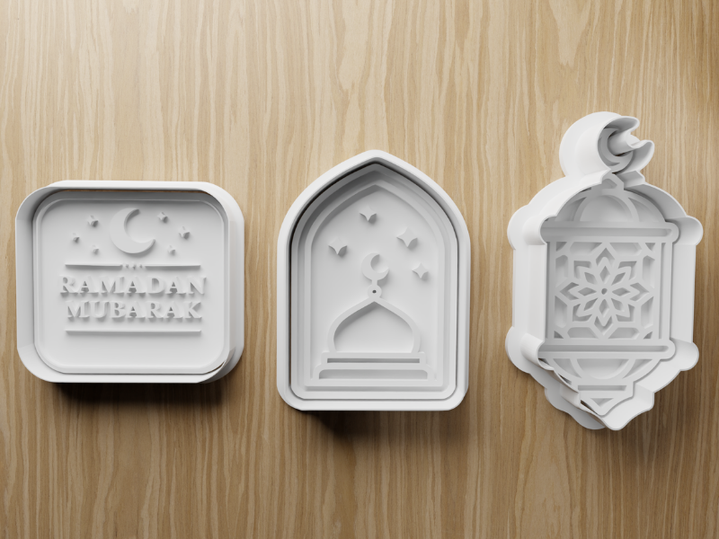 Ramadan Cookie Cutter - Crescent Moon & Stars