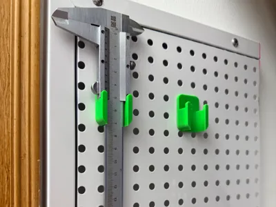 Caliper pegboard holder