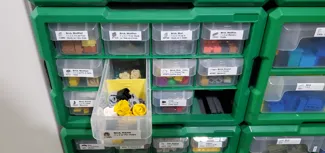 Steel Vision Interlocking Storage 12-Bin Divider