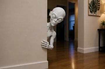 Figura decorativa: LIFE-SIZE ALIEN BRO DOORWAY PEEKABOO EDITION 600mm — vista de referencia 3