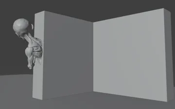 Figura decorativa: LIFE-SIZE ALIEN BRO DOORWAY PEEKABOO EDITION 600mm — vista de referencia 5