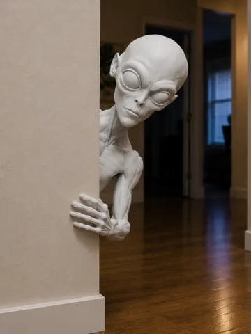 Figura decorativa: LIFE-SIZE ALIEN BRO DOORWAY PEEKABOO EDITION 600mm — vista de referencia 2