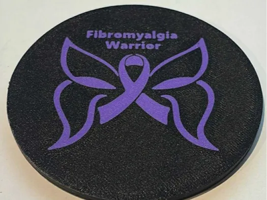 Firbomyalgia Warrior Coaster