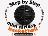 cut out of airless basketball