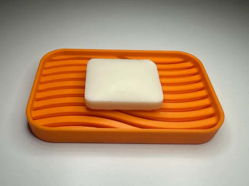 Wavy Soap Dish with Drip Tray