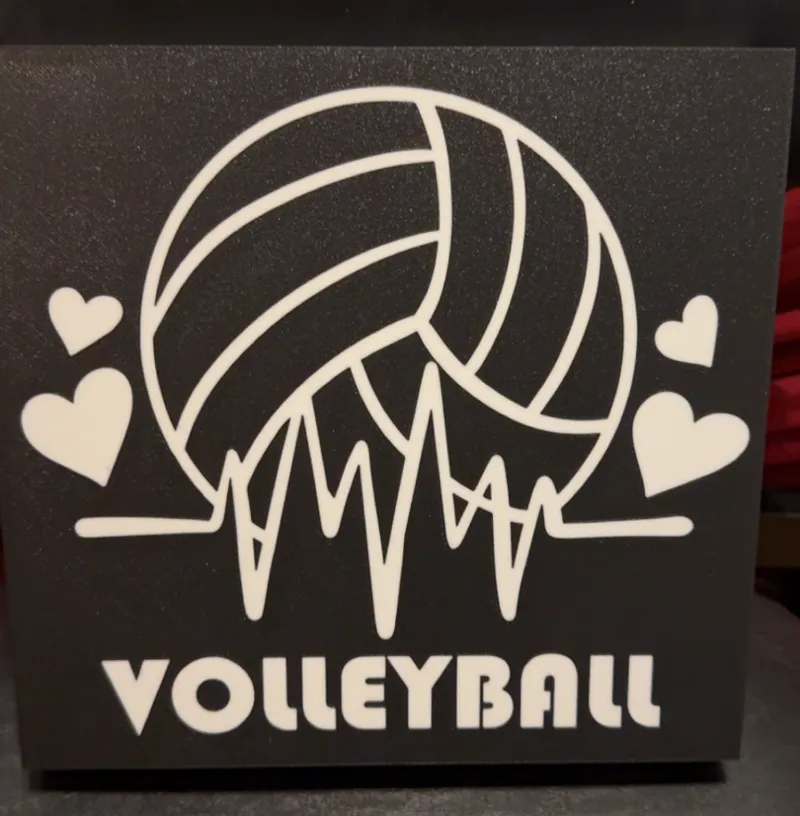 Volleyball EKG Editable Lightbox