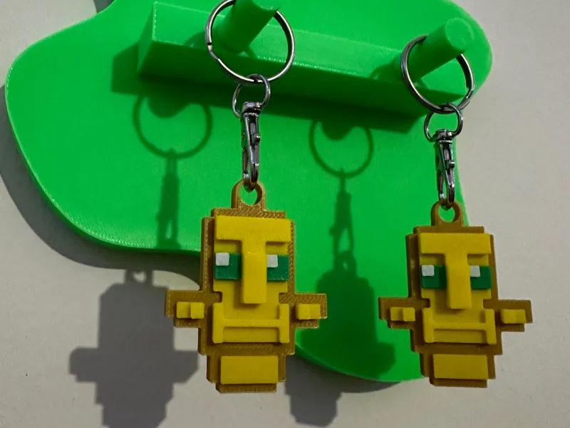 Minecraft Totem of Undying Keychain AMS and no AMS