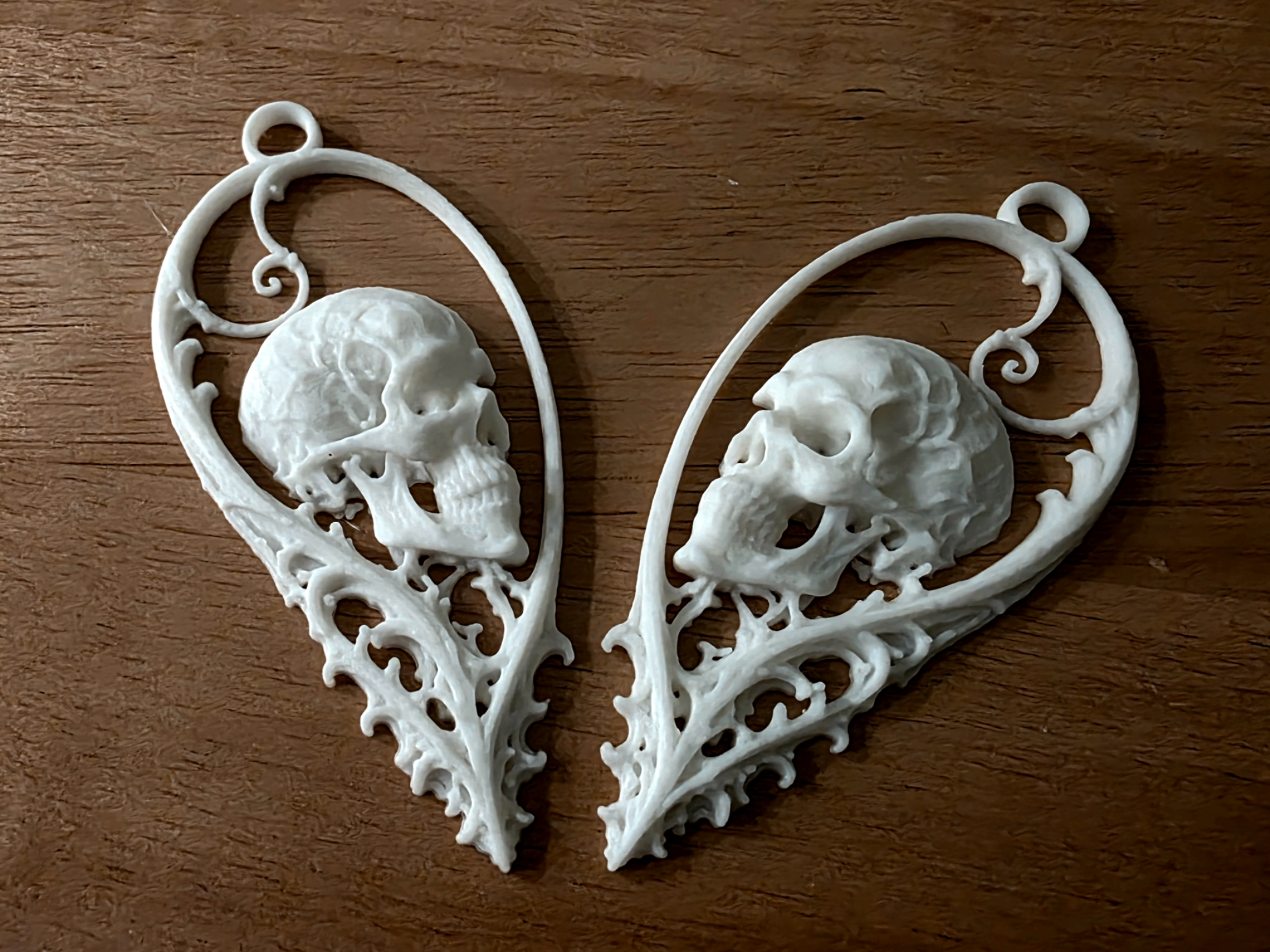 Gothic Skull Pendant or Earring Set - 1
